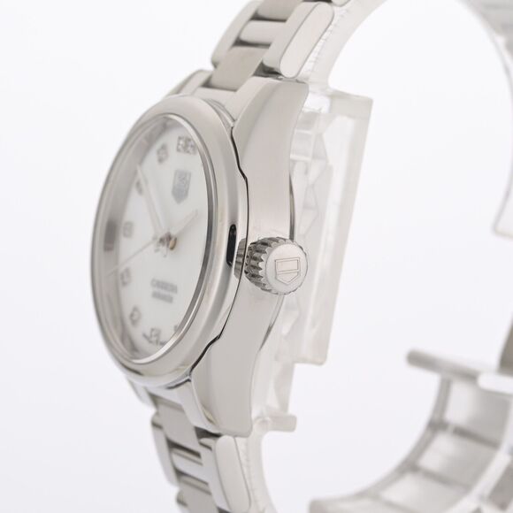 TAG Heuer Carrera WAR2414 Diamond Calibre 9 MOP 29mm Ladies Watch Serviced +Box main image 7